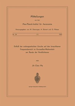 Cover Einfluss der Erdmagnetischen Unruhe auf den Brauchbaren Frequenzbereich im Kurzwellen-Weitverkehr am Rande der Nordlichtzone (eBook, PDF)