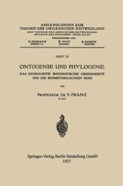 Ontogenie und Phylogenie (eBook, PDF) - Franz, V.