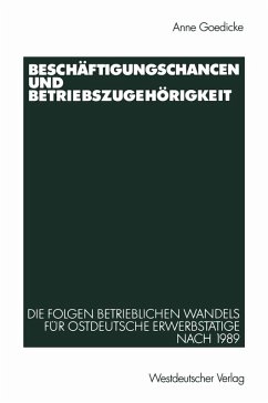 Beschäftigungschancen und Betriebszugehörigkeit (eBook, PDF) - Goedicke, Anne