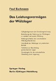 Das Leistungsvermögen der Wälzlager (eBook, PDF)