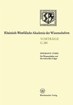 Cover Die Wissenschaften und ihre kulturellen Folgen (eBook, PDF)