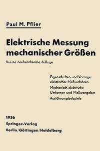Cover Elektrische Messung mechanischer Größen (eBook, PDF)