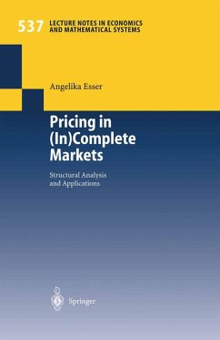 Pricing in (In)Complete Markets (eBook, PDF) - Esser, Angelika