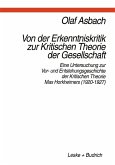 Von der Erkenntniskritik zur Kritischen Theorie der Gesellschaft (eBook, PDF)