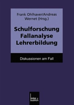 Cover Schulforschung Fallanalyse Lehrerbildung (eBook, PDF)