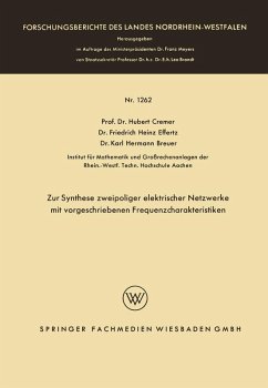 Cover Zur Synthese zweipoliger elektrischer Netzwerke mit vorgeschriebenen Frequenzcharakteristiken (eBook, PDF)