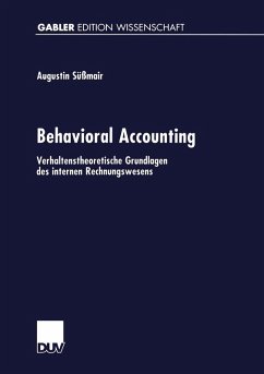 Behavioral Accounting (eBook, PDF) - Süßmair, Augustin