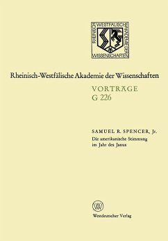 Die amerikanische Stimmung im Jahr des Janus (eBook, PDF) - Spencer, Samuel R.