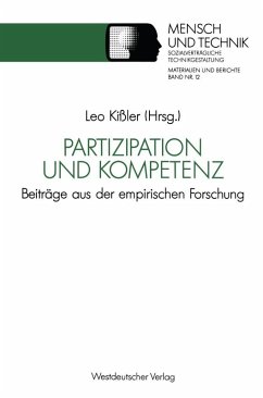 Cover Partizipation und Kompetenz (eBook, PDF)