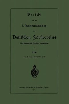 Cover Bericht über die XI. Hauptversammlung des Deutschen Forstvereins (eBook, PDF)
