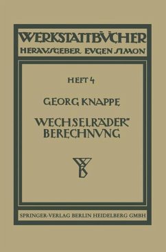 Wechselräderberechnung für Drehbänke (eBook, PDF) - Knappe, Georg