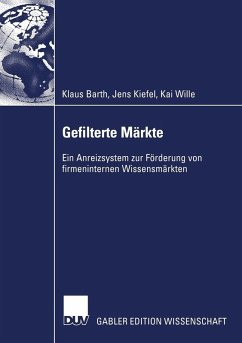 Gefilterte Märkte (eBook, PDF) - Barth, Klaus; Kiefel, Jens; Wille, Kai