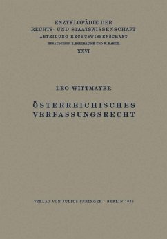 Cover Österreichisches Verfassungsrecht (eBook, PDF)