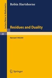 Residues and Duality (eBook, PDF) - Hartshorne, Robin