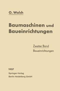 Cover Baumaschinen und Baueinrichtungen (eBook, PDF)
