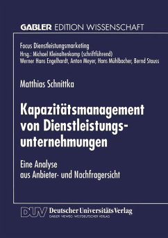 Cover Kapazitätsmanagement von Dienstleistungsunternehmungen (eBook, PDF)