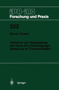 Cover Verfahren zur Reduzierung der Hand-Arm-Schwingungsbelastung an Trennschleifern (eBook, PDF)