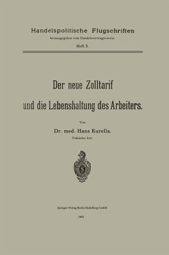 Cover Der neue Zolltarif und die Lebenshaltung des Arbeiters. (eBook, PDF)