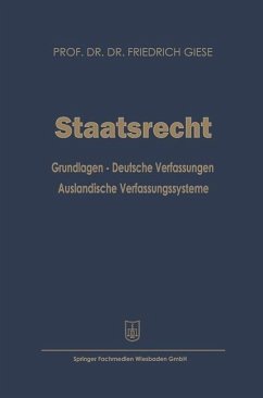 Staatsrecht (eBook, PDF) - Giese, Friedrich