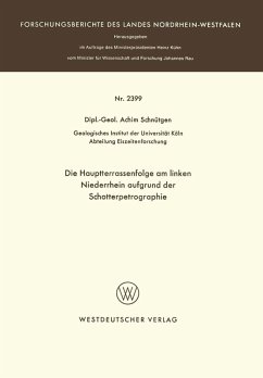 Cover Die Hauptterrassenfolge am linken Niederrhein aufgrund der Schotterpetrographie (eBook, PDF)