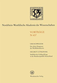 Cover Der dritte Hauptsatz der Wohlfahrtstheorie. Stabilität der Geldnachfrage in der Bundesrepublik Deutschland (eBook, PDF)