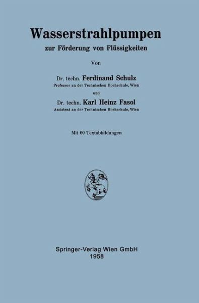 Wasserstrahlpumpen zur Förderung von Flüssigkeiten (eBook, PDF)