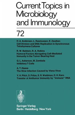 Current Topics in Microbiology and Immunology / Ergebnisse der Mikrobiologie und Immunitätsforschung (eBook, PDF) - Arber, W.; Schweiger, H. G.; Sela, M.; Syru?ek, L.; Vogt, P. K.; Henle, W.; Hofschneider, P. H.; Humphrey, J. H.; Jerne, N. K.; Koldovský, P.; Koprowski, H.; Maaløe, O.; Rott, R.