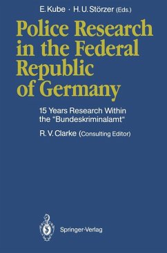 Cover Police Research in the Federal Republic of Germany (eBook, PDF)