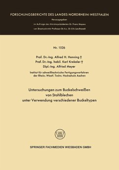 Cover Untersuchungen zum Buckelschweißen von Stahlblechen unter Verwendung verschiedener Buckeltypen (eBook, PDF)