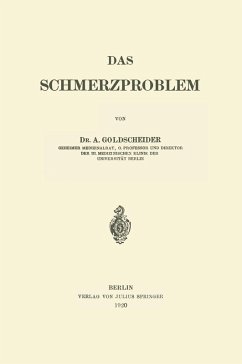 Das Schmerzproblem (eBook, PDF) - Goldscheider, A.