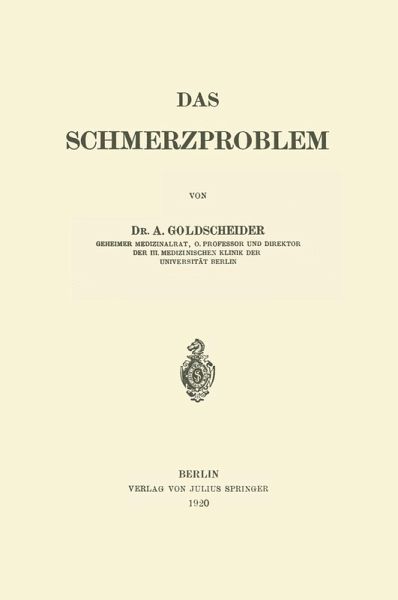 Das Schmerzproblem (eBook, PDF) Das Schmerzproblem (eBook, PDF)