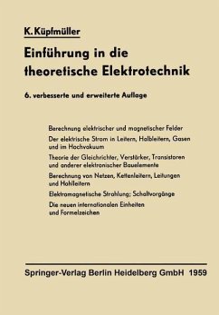 Einführung in die theoretische Elektrotechnik (eBook, PDF) - Küpfmüller, Karl