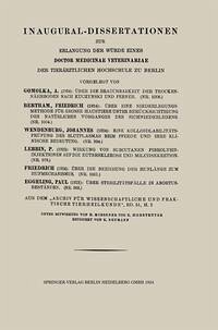 Über die Brauchbarkeit der Trockennährböden nach Kuczynski und Ferner (eBook, PDF) - Gomolka, A.