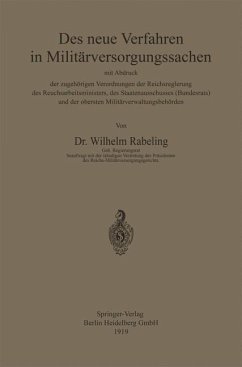 Cover Das neue Verfahren in Militärversorgungssachen (eBook, PDF)