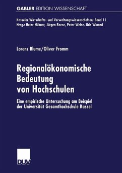 Regionalökonomische Bedeutung von Hochschulen (eBook, PDF) - Blume, Lorenz; Fromm, Oliver