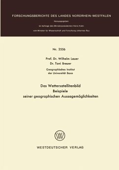 Das Wettersatellitenbild - Beispiele seiner geographischen Aussagemöglichkeiten (eBook, PDF) - Lauer, Wilhelm