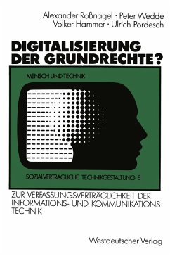 Digitalisierung der Grundrechte? (eBook, PDF) - Wedde, Peter; Hammer, Volker; Pordesch, Ulrich
