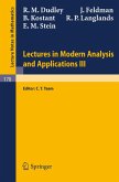 Lectures in Modern Analysis and Applications III (eBook, PDF)