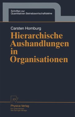 Hierarchische Aushandlungen in Organisationen (eBook, PDF) - Homburg, Carsten