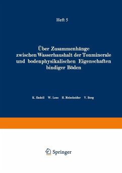 Über Zusammenhänge zwischen Wasserhaushalt der Tonminerale und bodenphysikalischen Eigenschaften bindiger Böden (eBook, PDF) - Endell, K.; Loos, W.; Meischeider, H.; Berg, V.