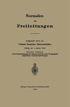 Normalien für Freileitungen (eBook, PDF) - Elektrotechniker, Verband Deutscher