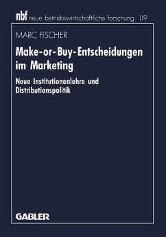 Cover Make-or-Buy-Entscheidungen im Marketing (eBook, PDF)