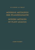Modern Methods of Plant Analysis / Moderne Methoden der Pflanzenanalyse (eBook, PDF)