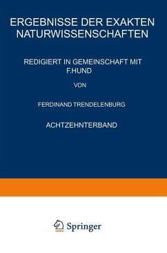 Ergebnisse der Exakten Naturwissenschaften (eBook, PDF) - Hund, F.; Trendelenburg, Ferdinant
