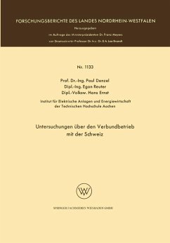 Cover Untersuchungen über den Verbundbetrieb mit der Schweiz (eBook, PDF)