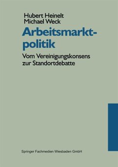 Arbeitsmarktpolitik (eBook, PDF) - Heinelt, Hubert; Weck, Michael