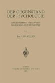 Der Gegenstand der Psychologie (eBook, PDF)