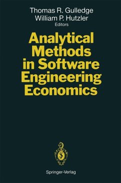 Analytical Methods in Software Engineering Economics (eBook, PDF)