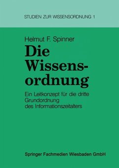 Die Wissensordnung (eBook, PDF) - Spinner, Helmut