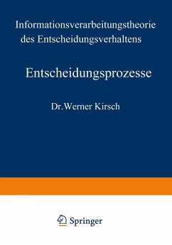 Entscheidungsprozesse (eBook, PDF) - Kirsch, Werner